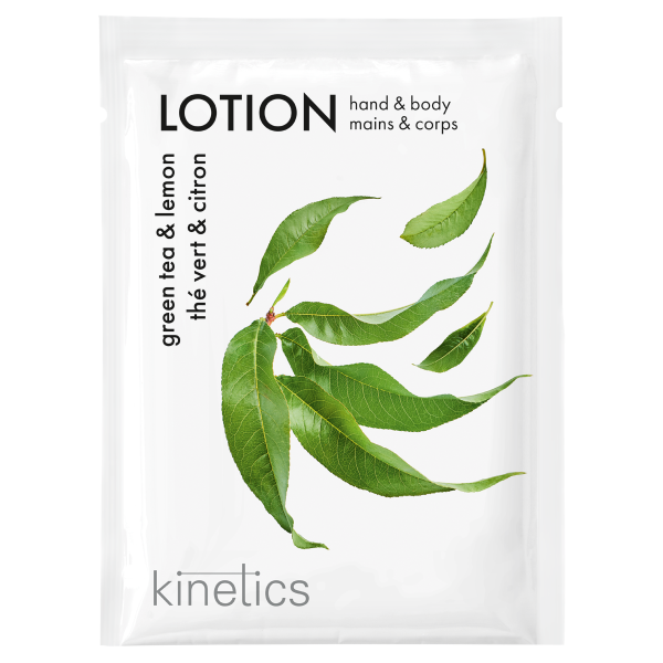 Kinetics Tester Hand- und Bodylotion 3ml Green Tea & Lemon